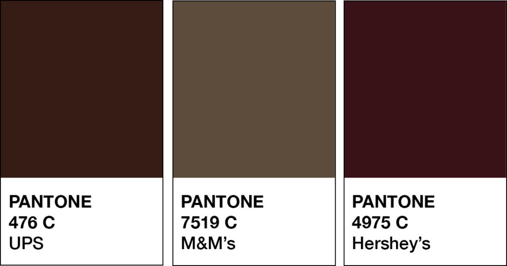 Should you use Brown as your branding colour? Pantone varieties - The Template Emporium