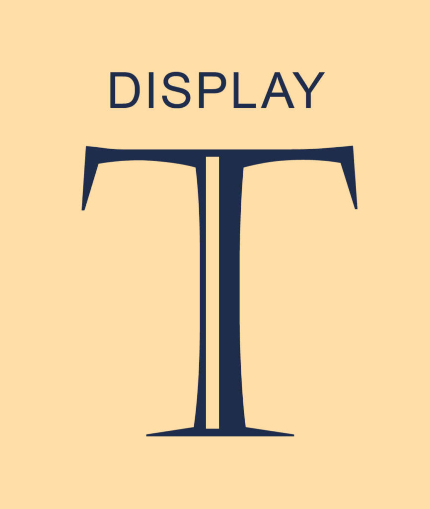 Typeface Categories - Display - The Template Emporium.
