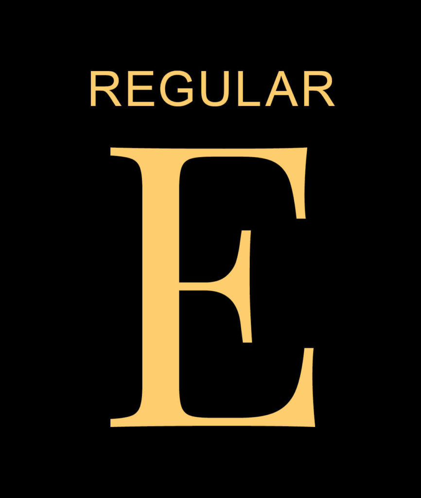 Regular font style - The Template Emporium