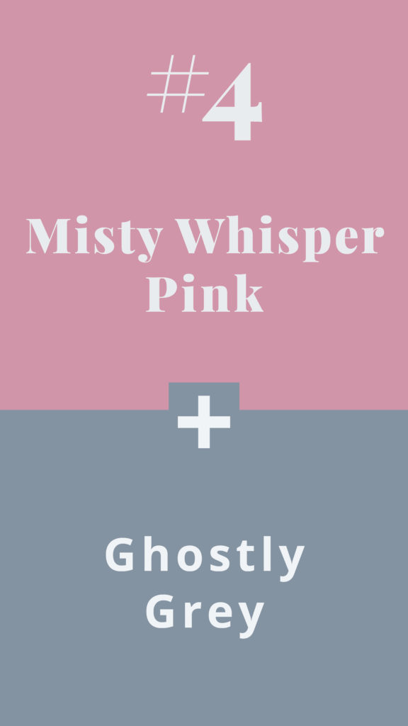 Pinkoween Colour Pairs - Misty Whisper Pink + Ghostly Grey - The Template Emporium