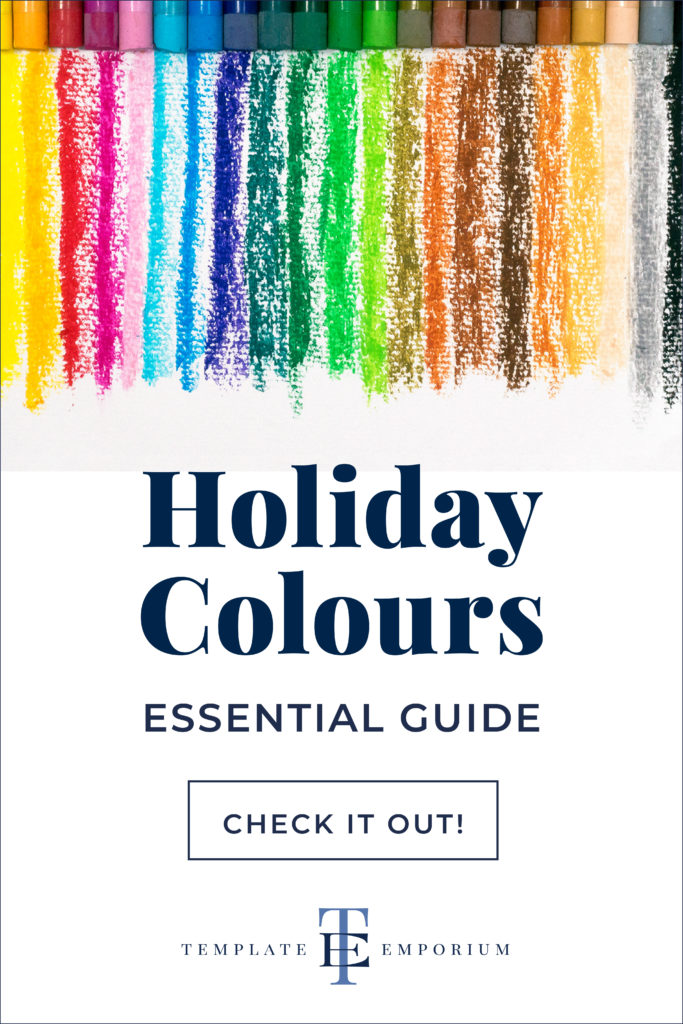 Holiday Colours Essential Guide - The Template Emporium