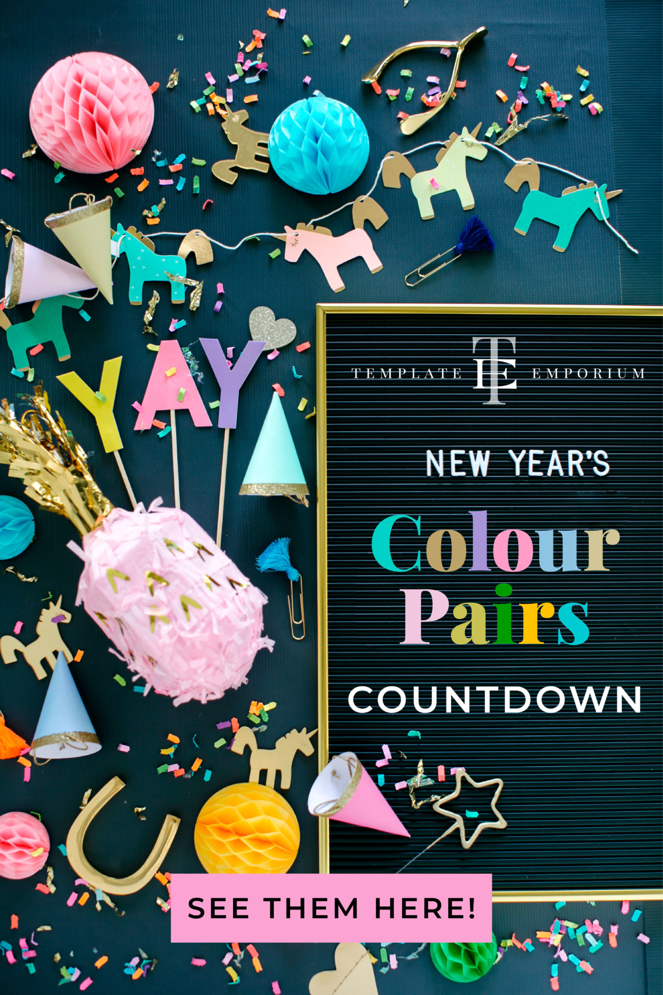 New Year's Eve Colour Pairs Countdown - 10 to 1