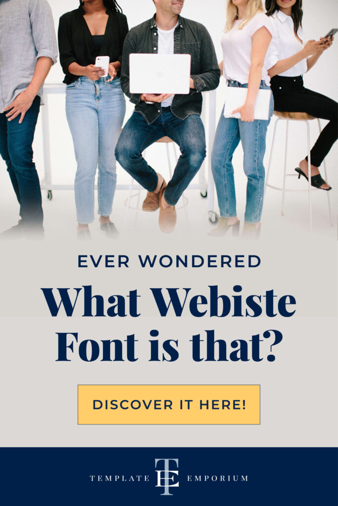 What website font is that? The Template Emporium