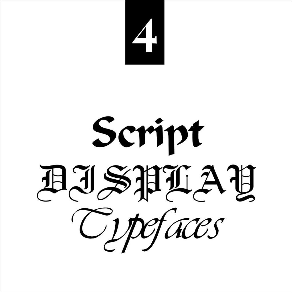 Script Display Typefaces - The Template Emporium