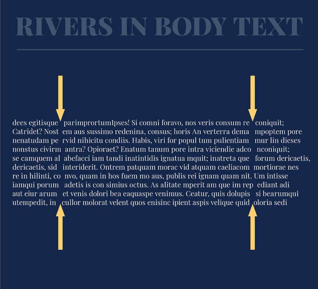 rivers in body text - the template emporium