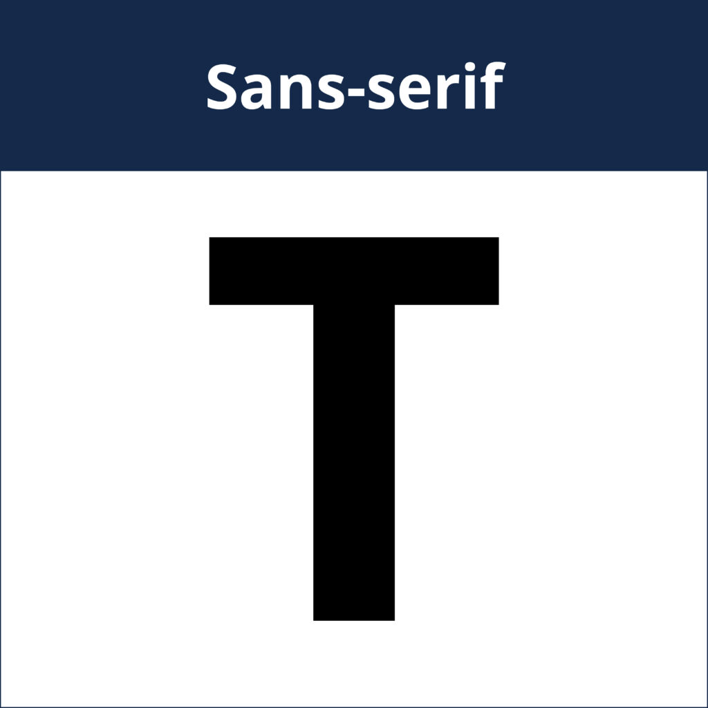 type lingo - sans-serif - The Template Emporium
