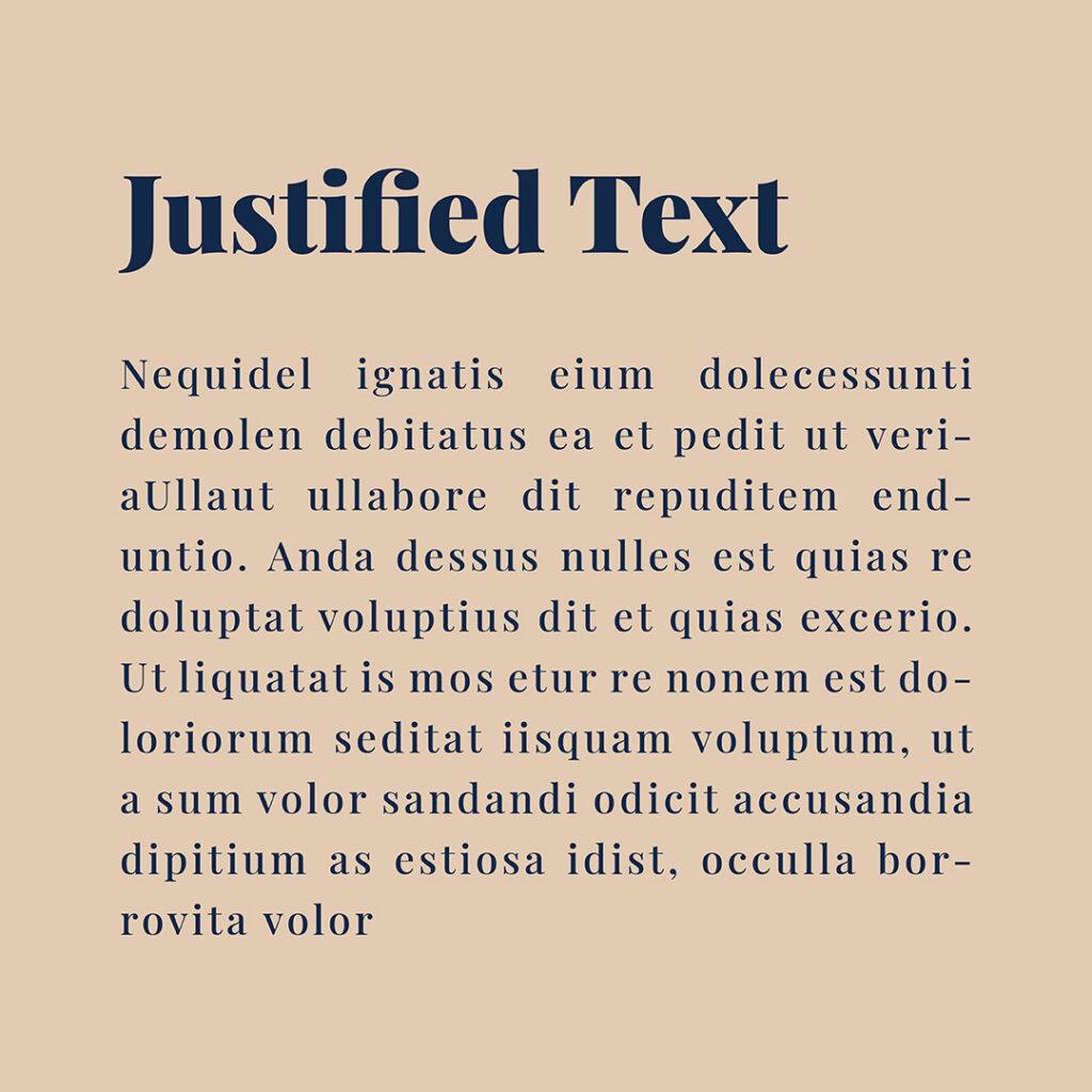 Text alignment -justified text - The Template Emporium