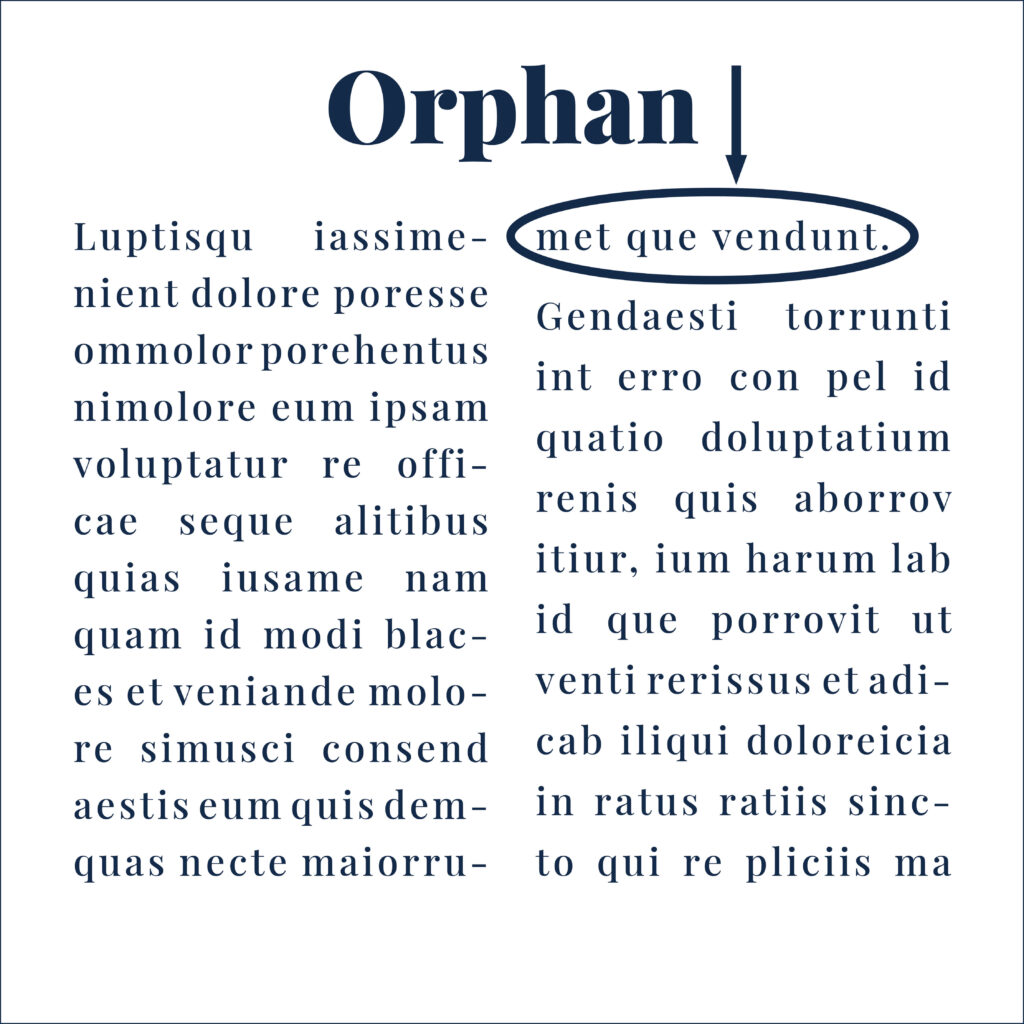 type terms to avoid - orphan - the template emporium