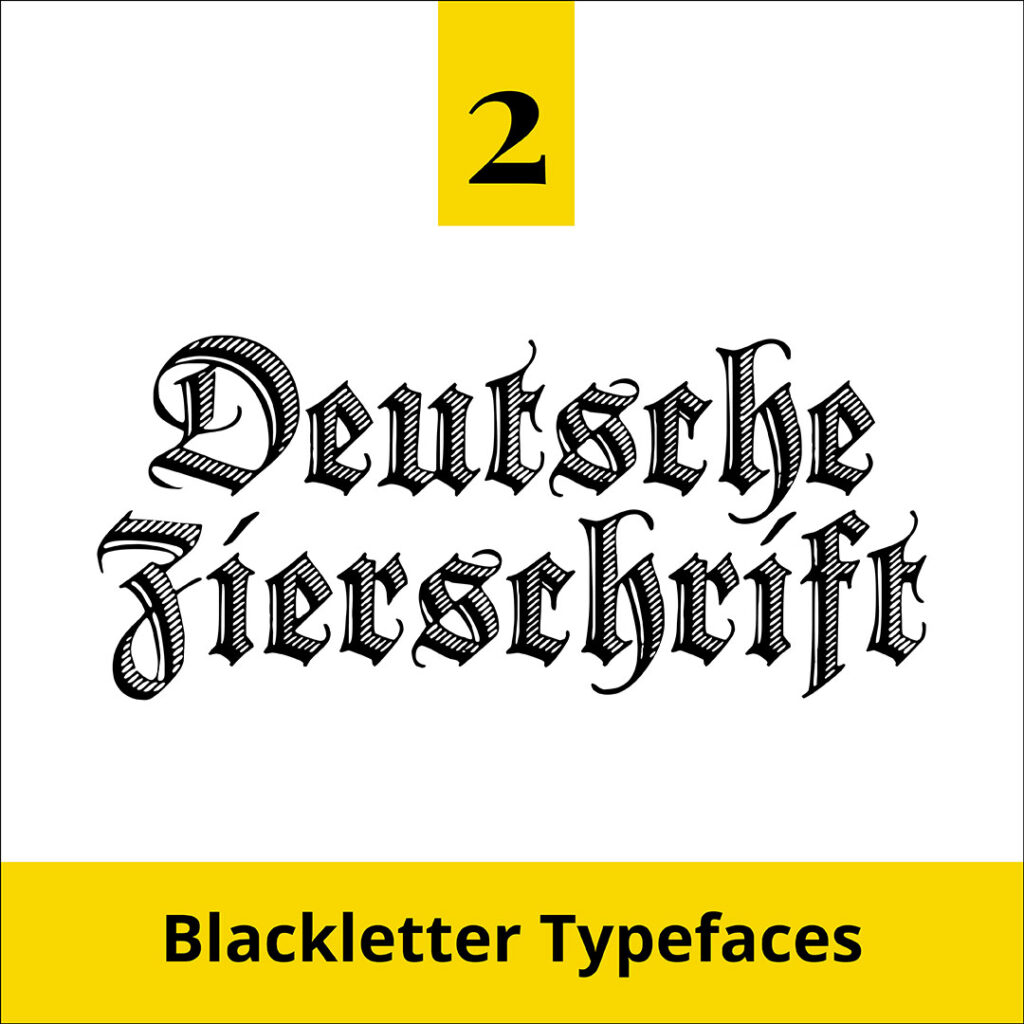 Type Term - Blackletter Typeface Deutsche Zierschrift - The Template Emporium