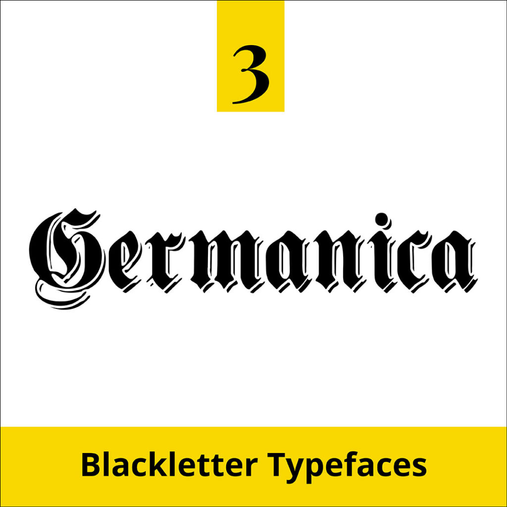 Type Term - Blackletter Typeface Germanica - The Template Emporium