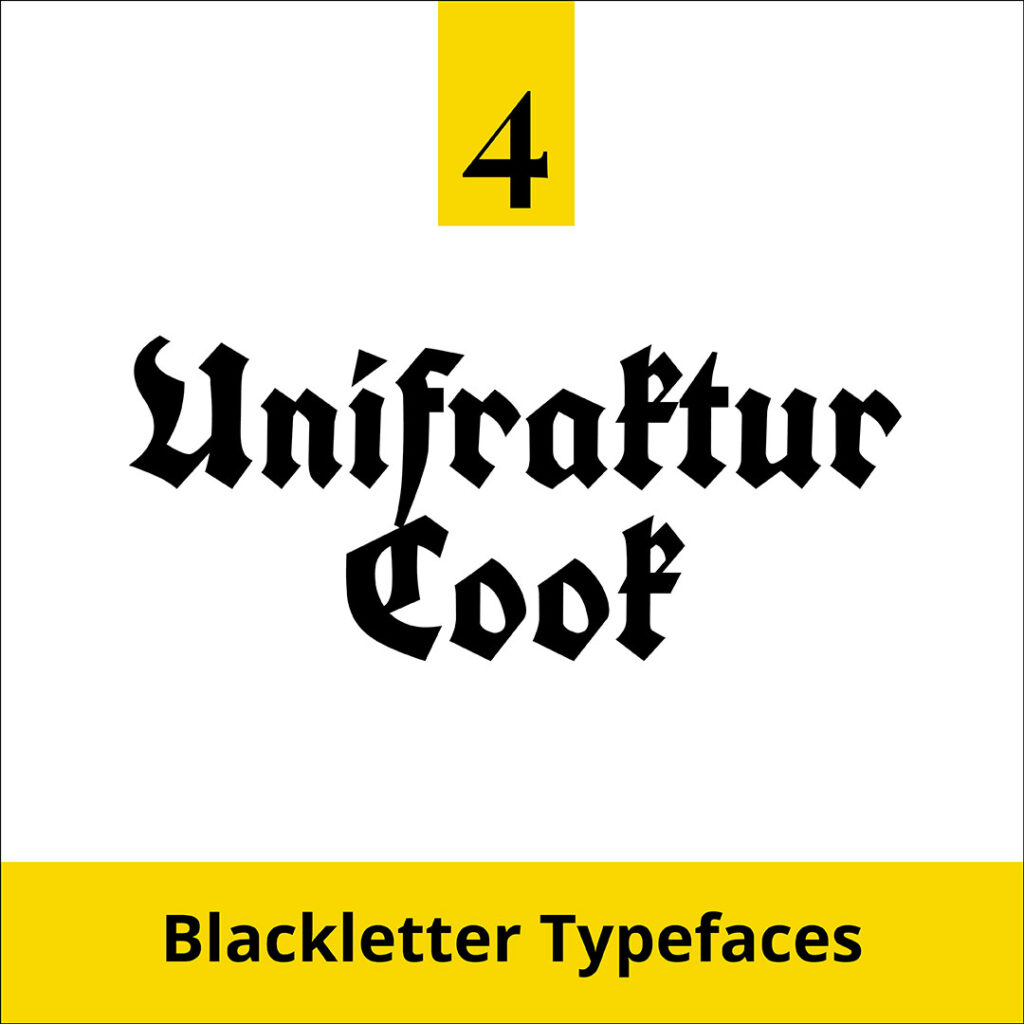 Type Term - Blackletter Typeface Unifraftur Coof - The Template Emporium