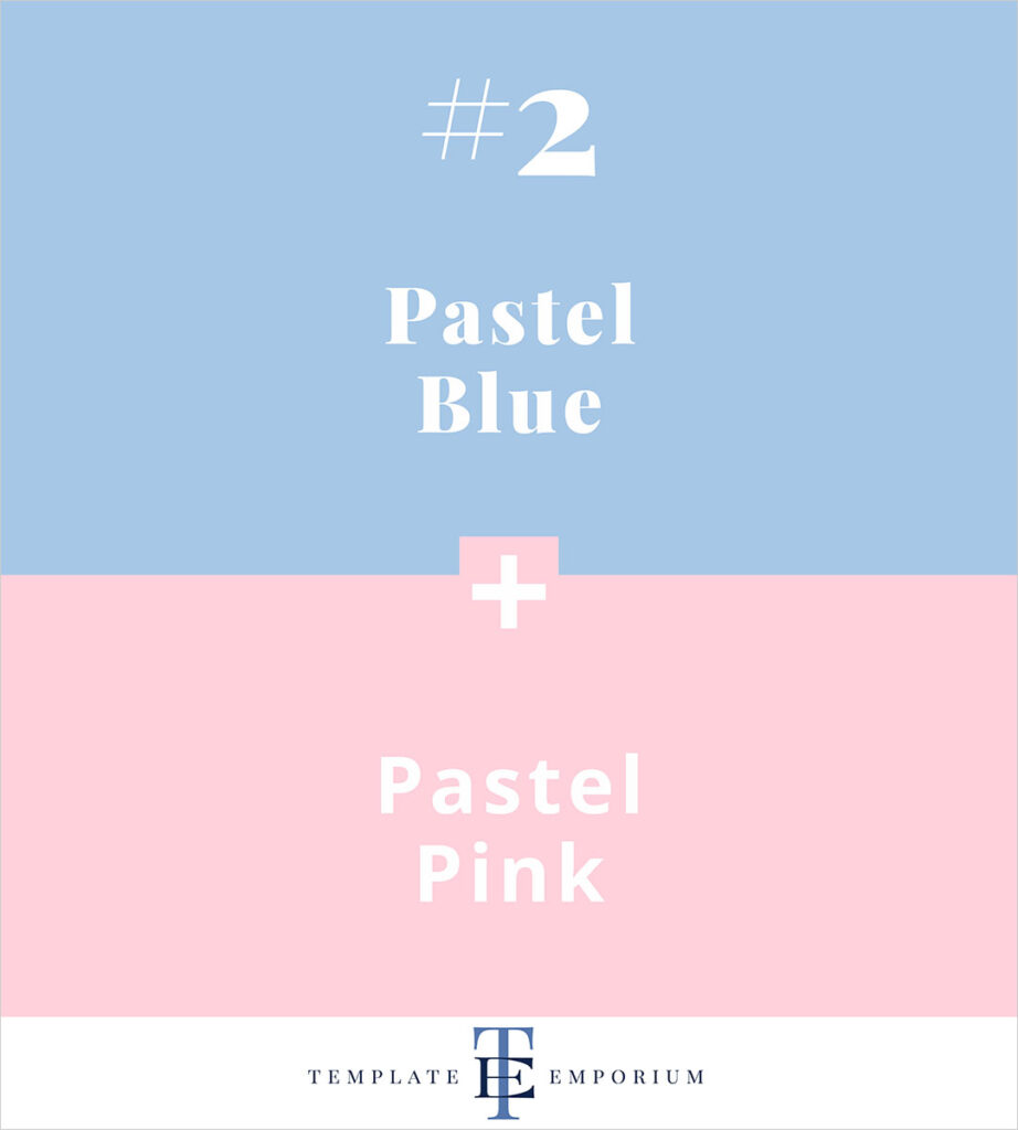 Colour combos - Blue Pairs 2 - The Template Emporium