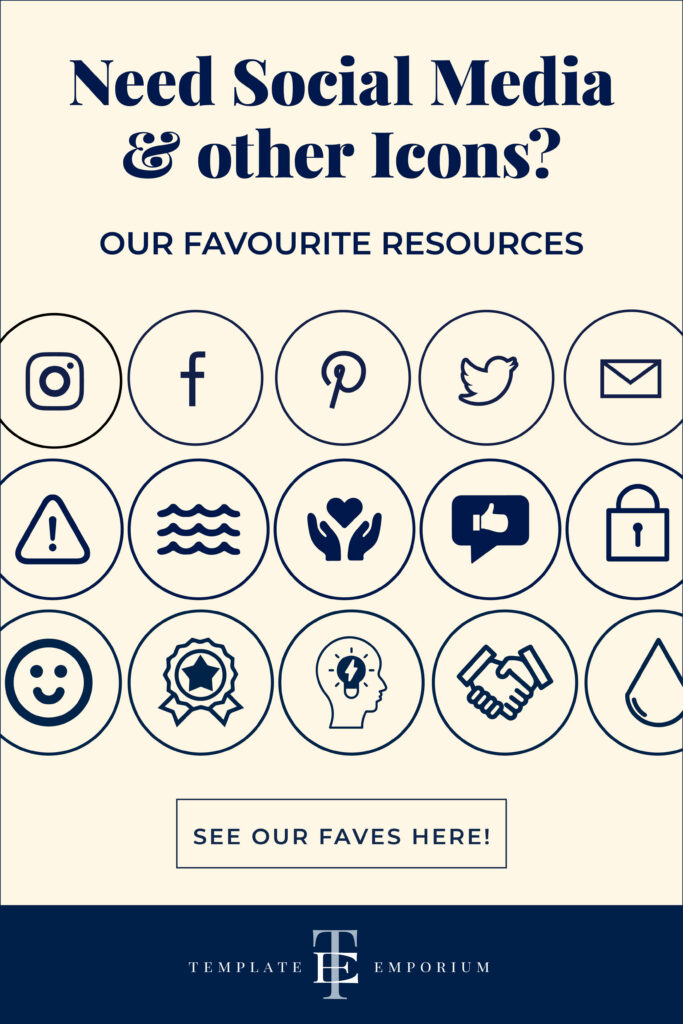Need Social Media & other Icons for your Website? Check out our favourite resources.