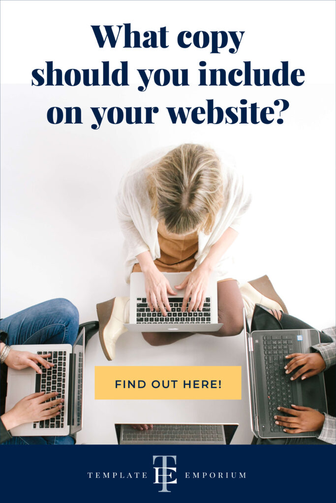 What copy should you include on your website? The Template Emporium.