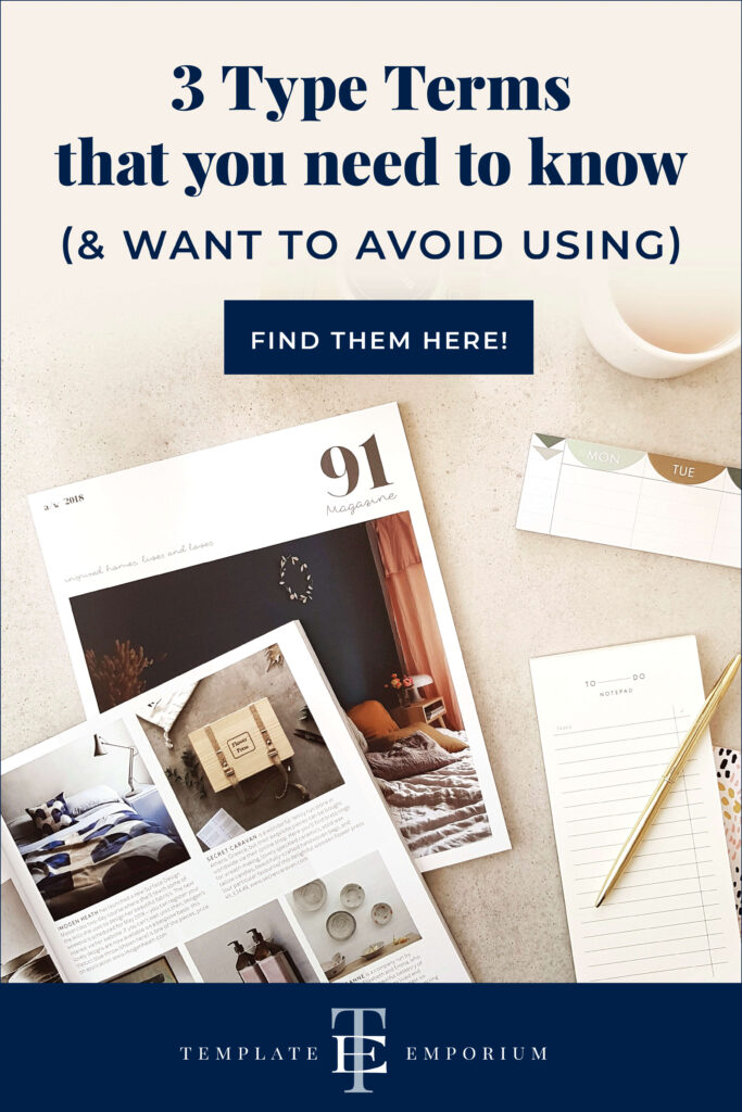 3 type terms that you need to know & want to avoid using - The Template Emporium