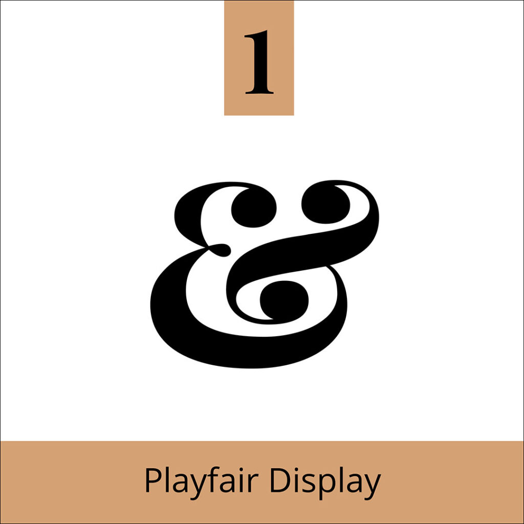 Ampersand for Playfair Display - The Template Emporium