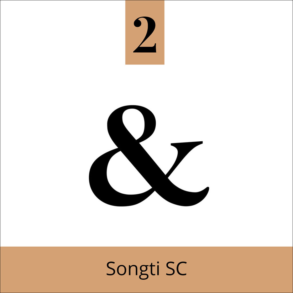 Ampersand for Songti SC - The Template Emporium