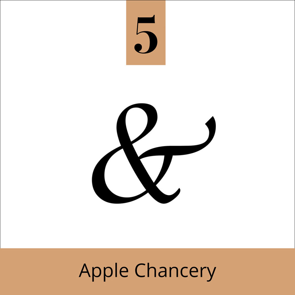 Ampersand for Apple Chancery - The Template Emporium