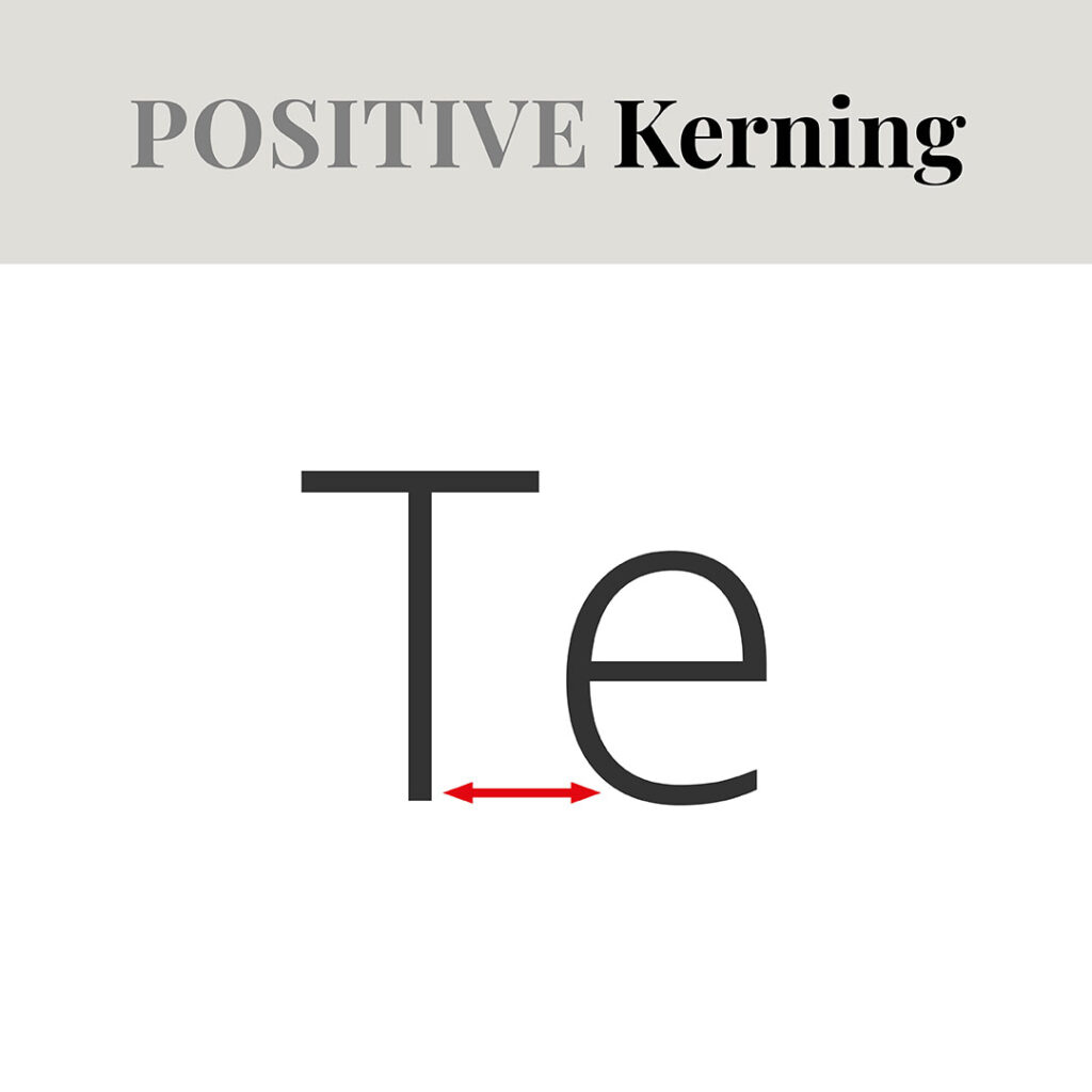 Positive Kerning - Type tips - The Template Emporium