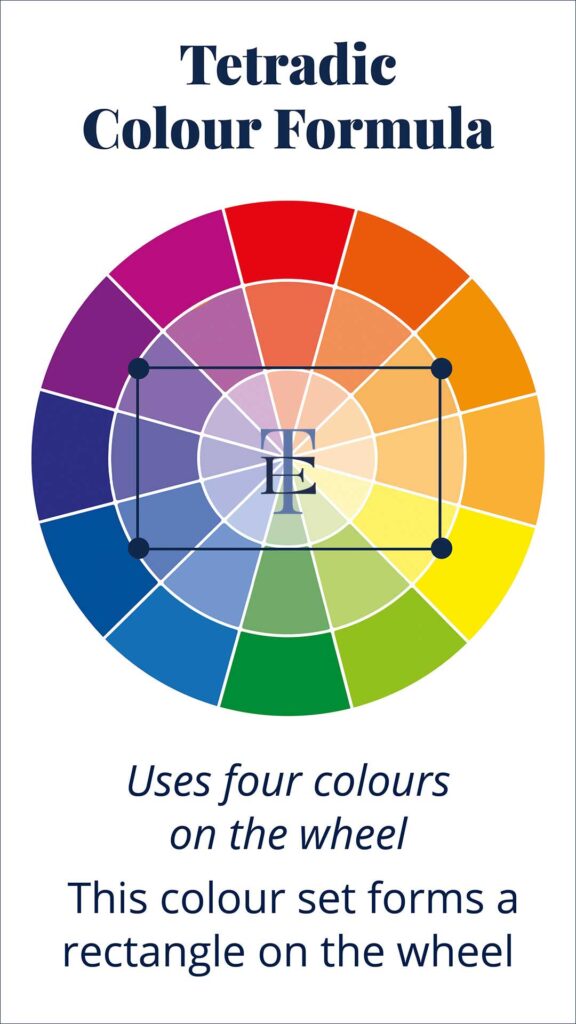 Tetradic Colour Formula - The Template Emporium