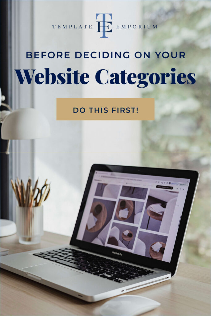 Before deciding on your website categories, do this first! - The Template Emporium