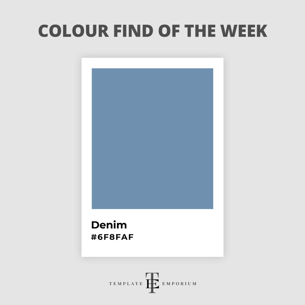 colour find of the week - denim - The Template Emporium