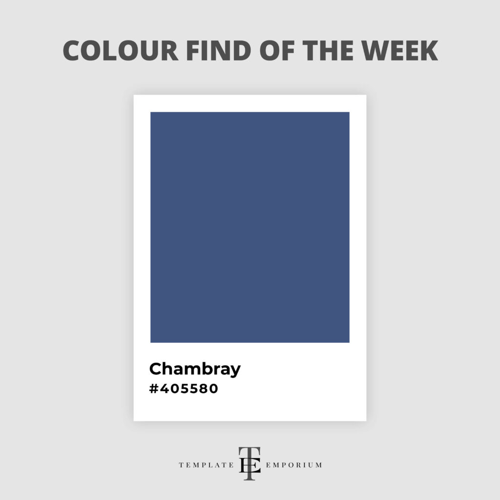 colour find of the week - chambray - The Template Emporium