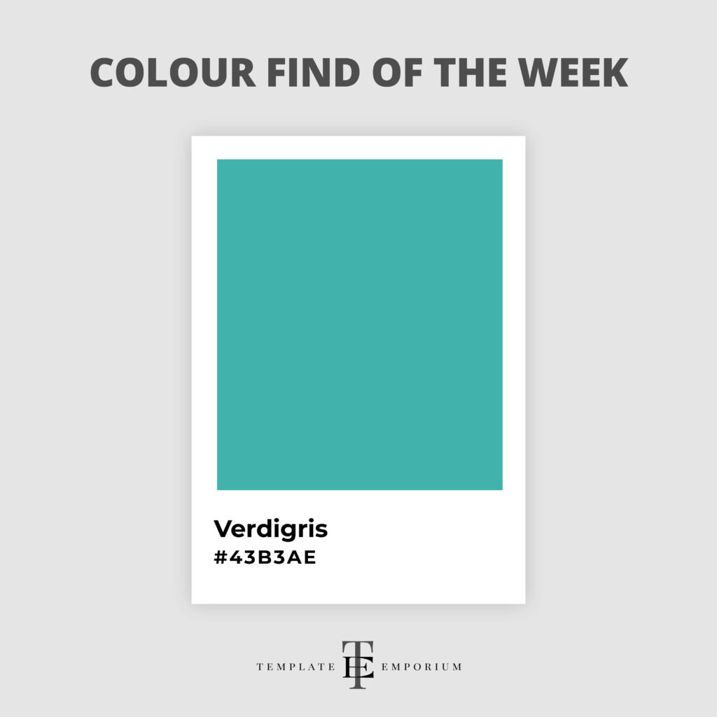 colour find of the week - Verdigris - The Template Emporium