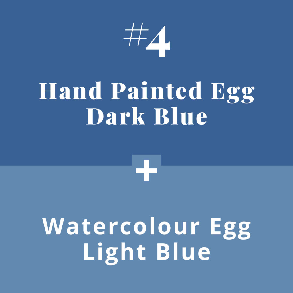 Colour combos - painted egg blue - The Template Emporium