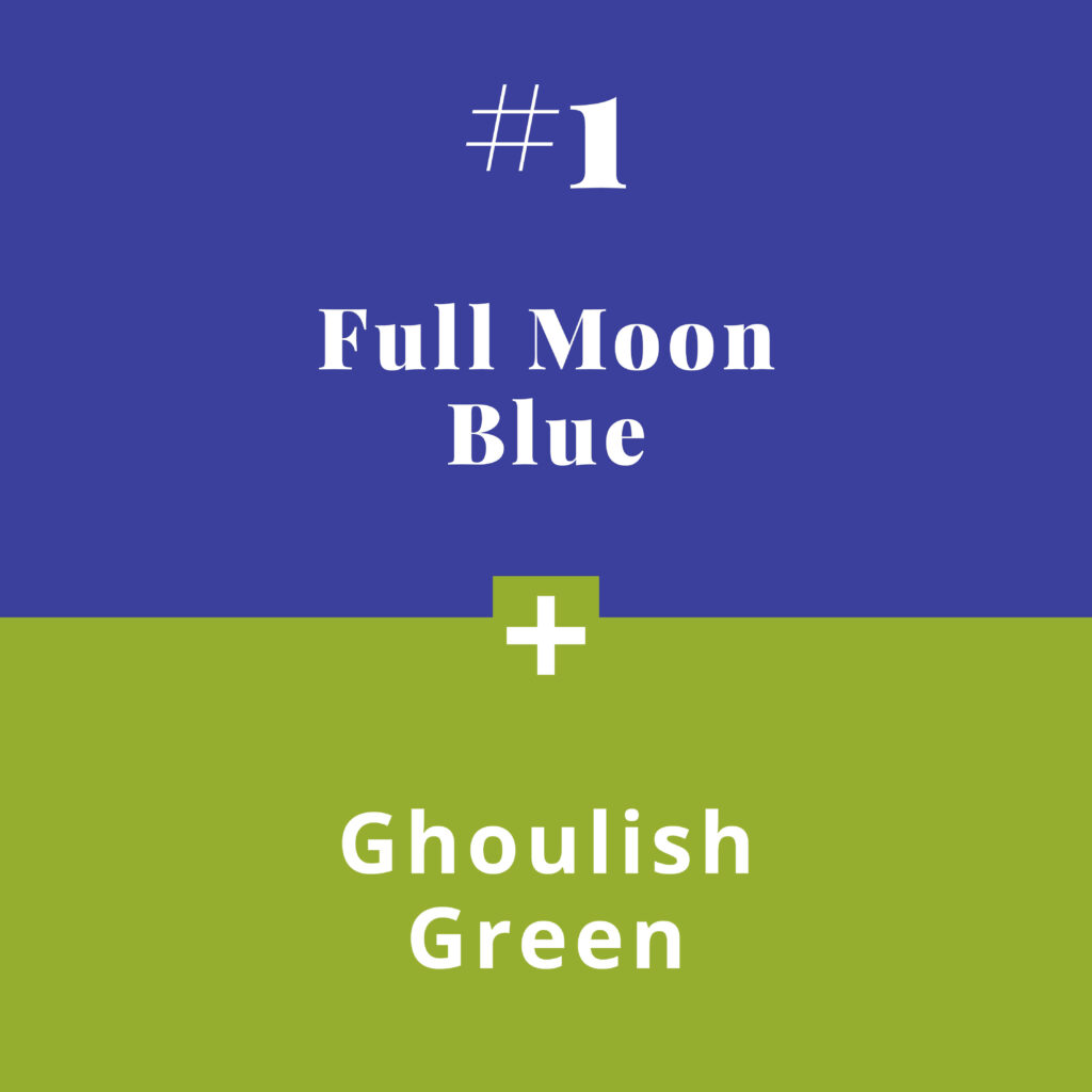 Colour combos - full moon blue- The Template Emporium