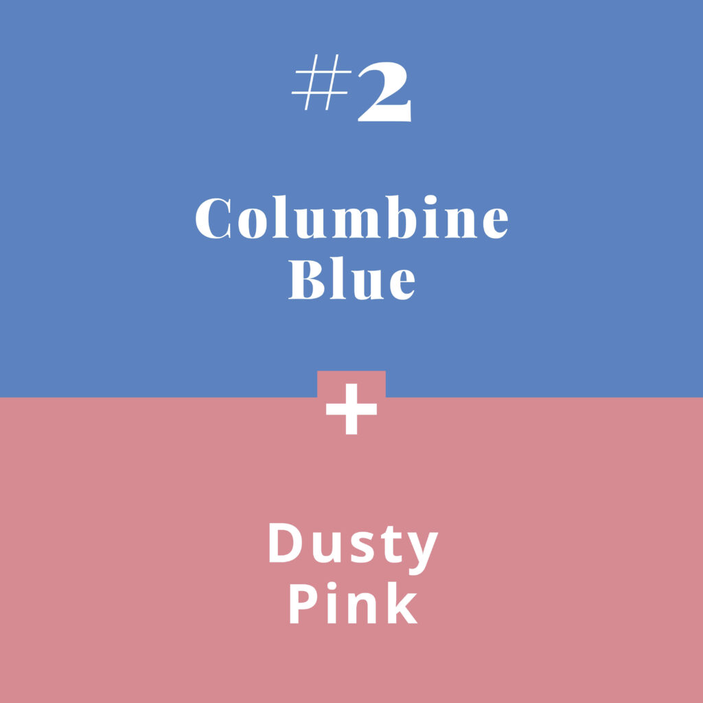 Colour combos - Blue Pairs columbine blue - The Template Emporium