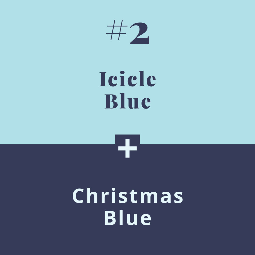 Colour combos - icicle blue - The Template Emporium