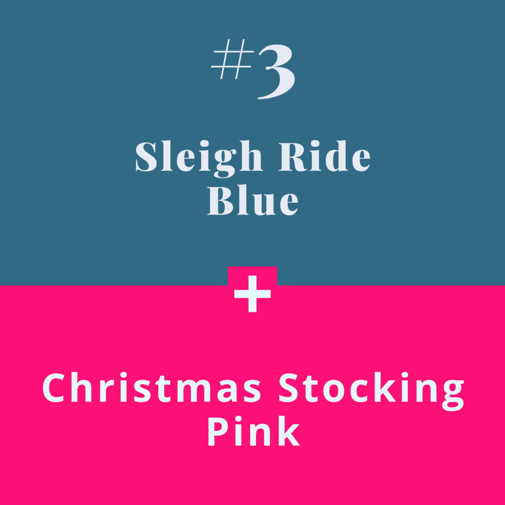 Colour combos - sleigh ride blue - The Template Emporium