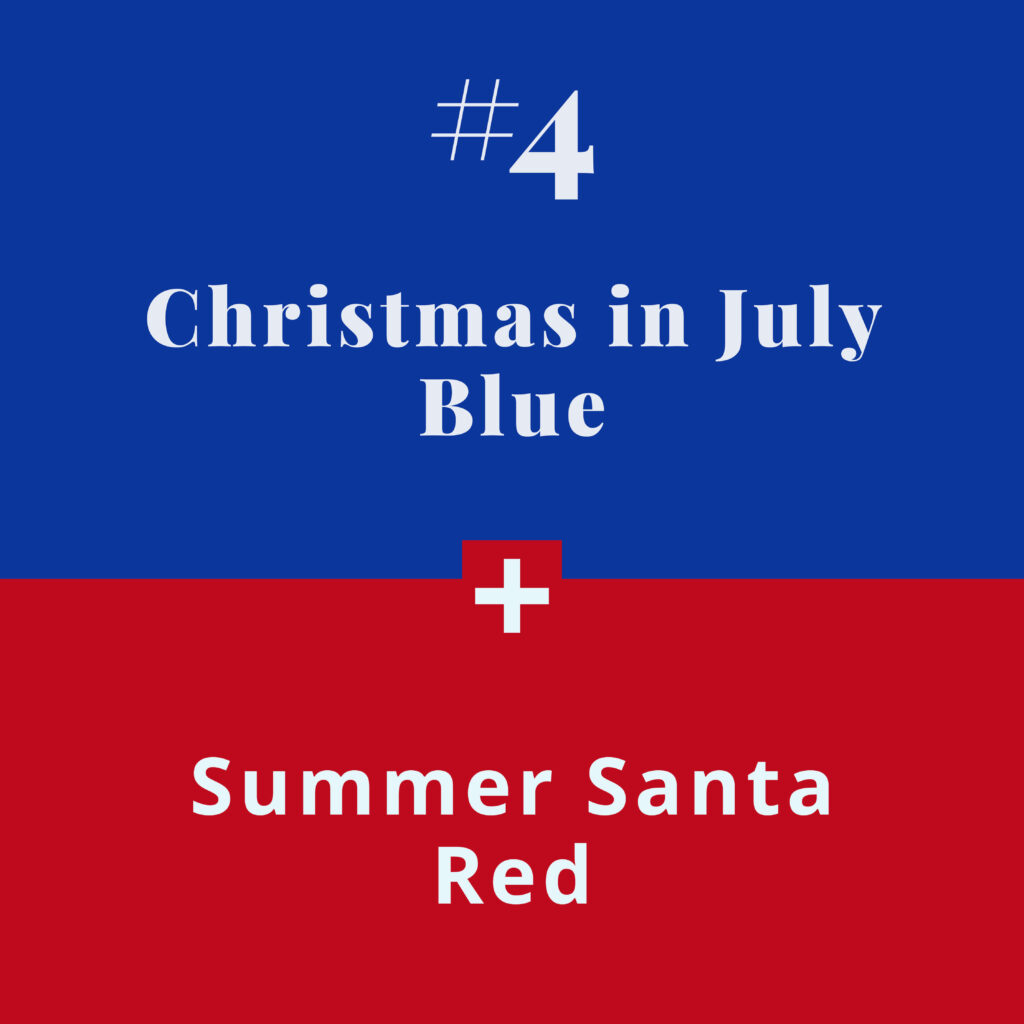 Colour combos - christmas in july blue - The Template Emporium