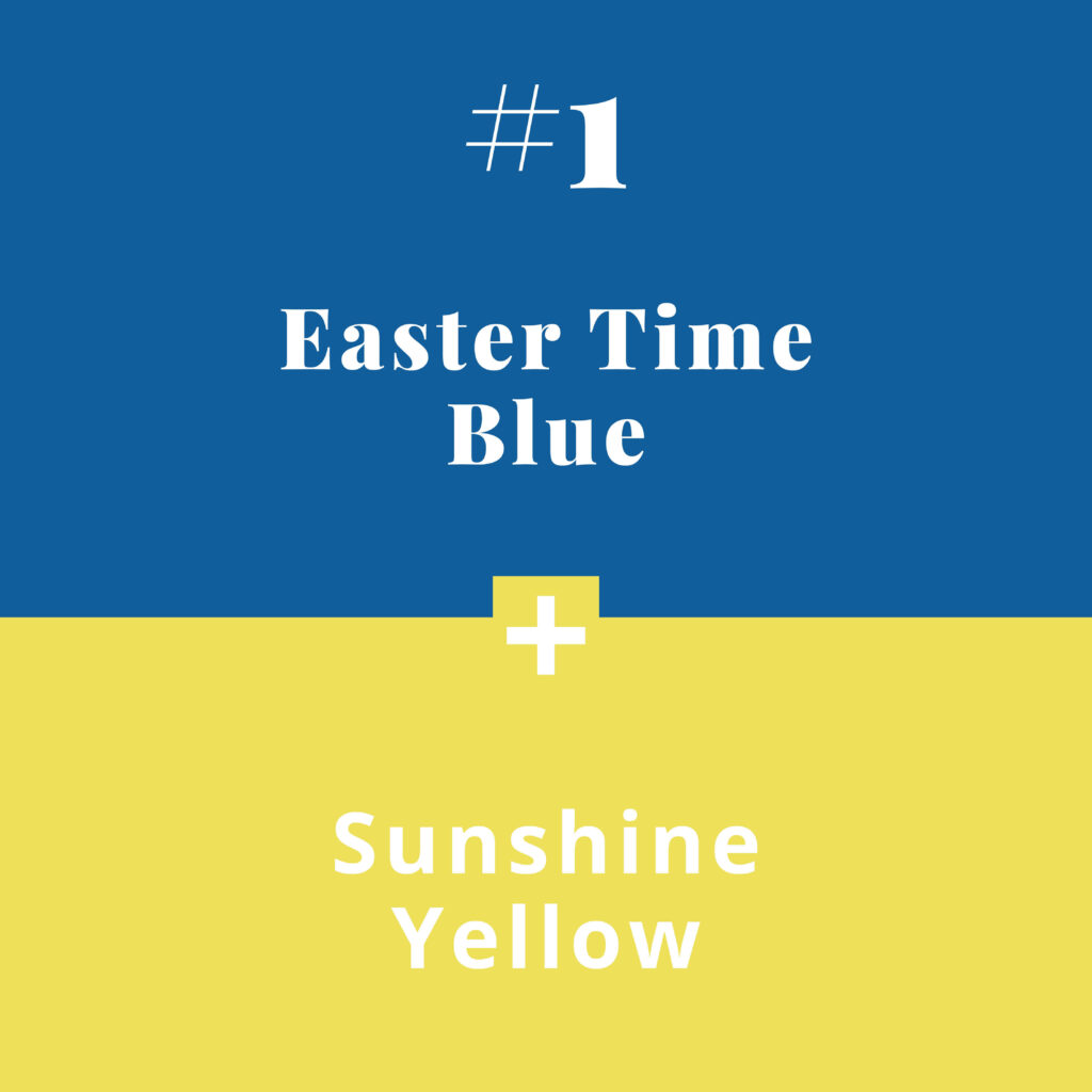 Colour combos - Easter time blue - The Template Emporium