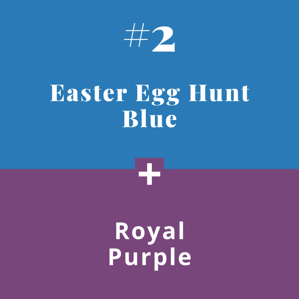 Colour combos - easter egg hunt blue - The Template Emporium