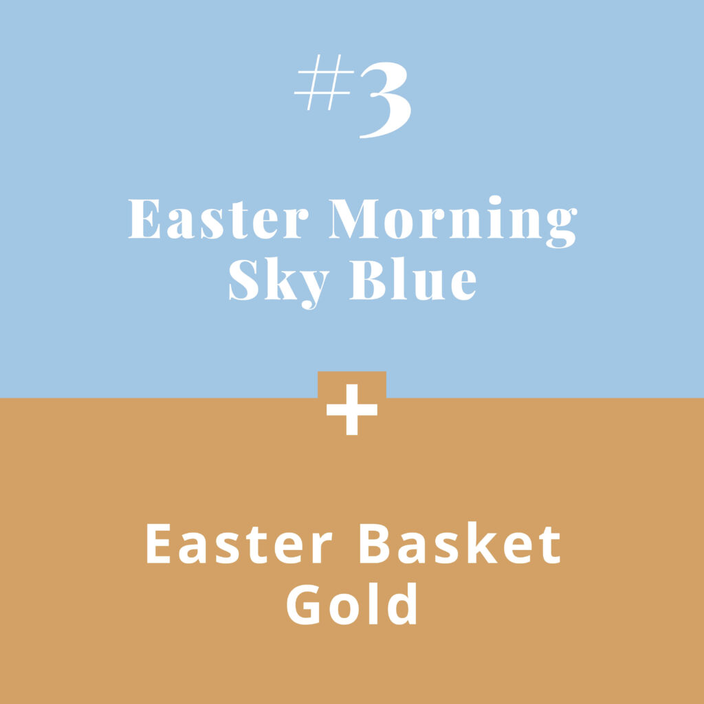 Colour combos - easter morning sky blue - The Template Emporium