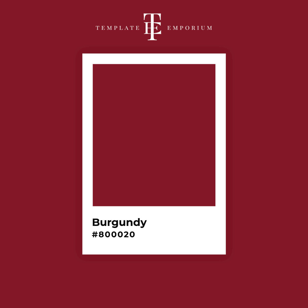 Red variations - Burgundy - The Template Emporium