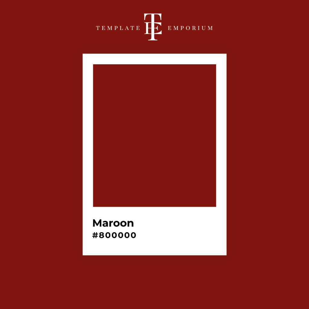 Red variations - Maroon - The Template Emporium