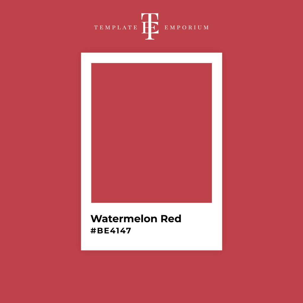 Red variations - Watermelon - The Template Emporium