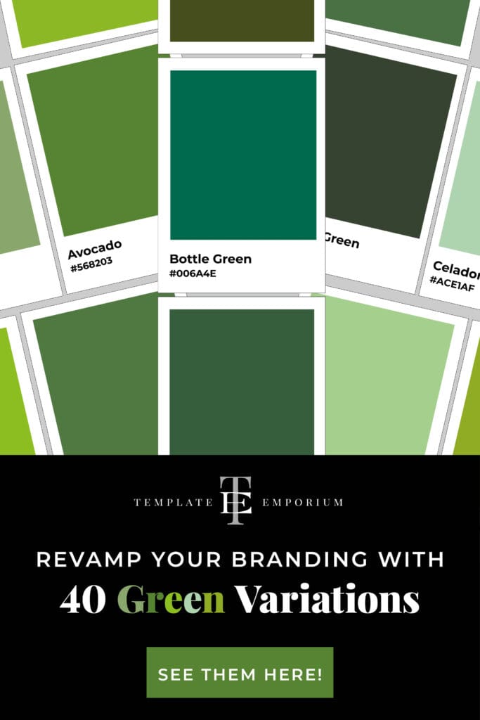 Revamp your branding with 40 green variations - The Template Emporium