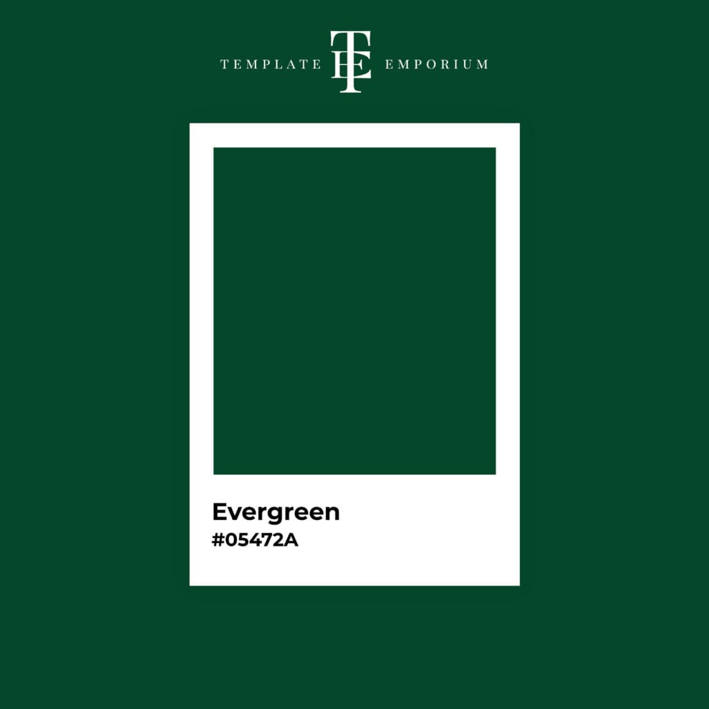 Perfect Green - Evergreen - The Template Emporium