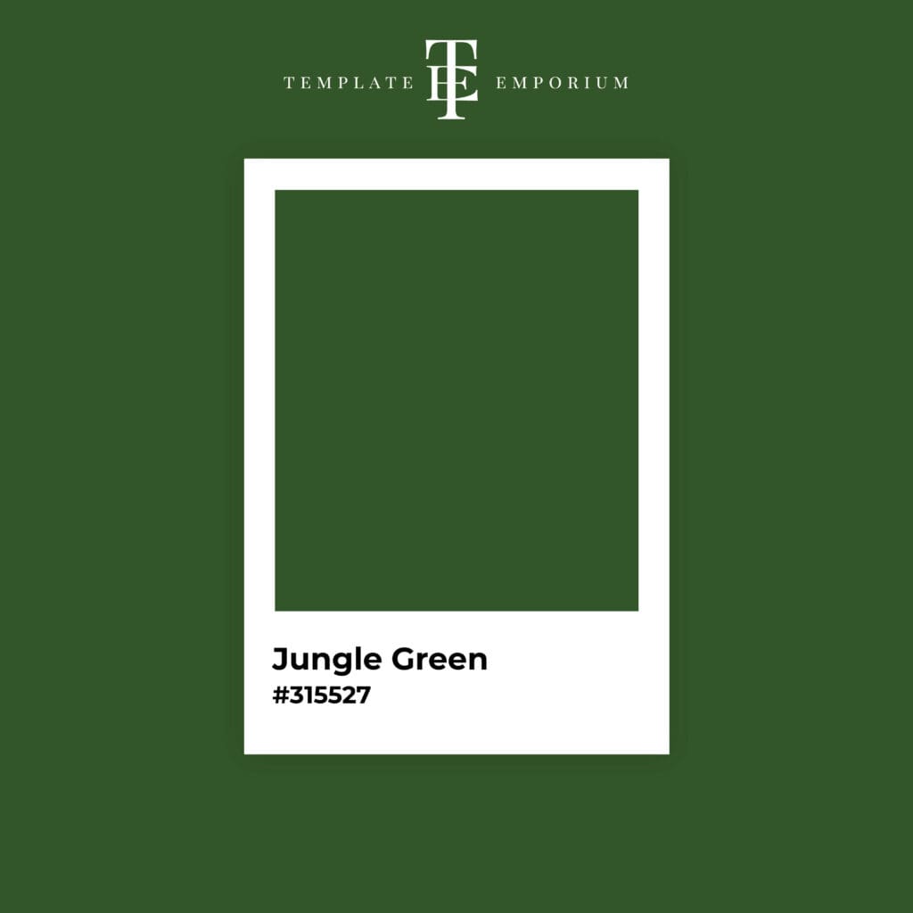 Perfect Green - Jungle Green - The Template Emporium