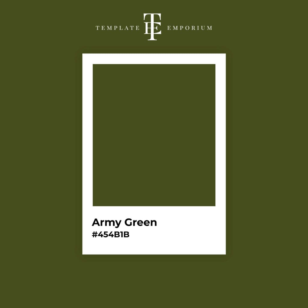 Perfect Green - Army Green - The Template Emporium