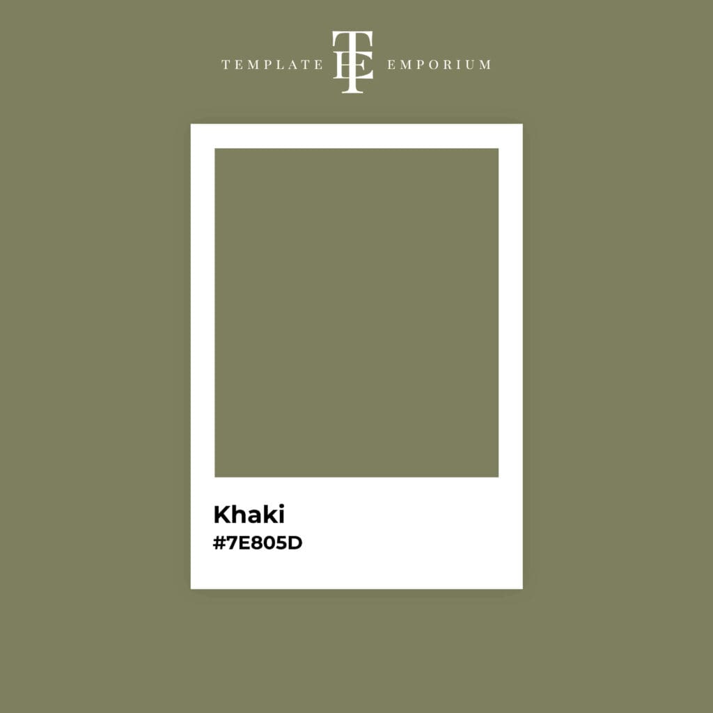 Perfect Green - Khaki - The Template Emporium