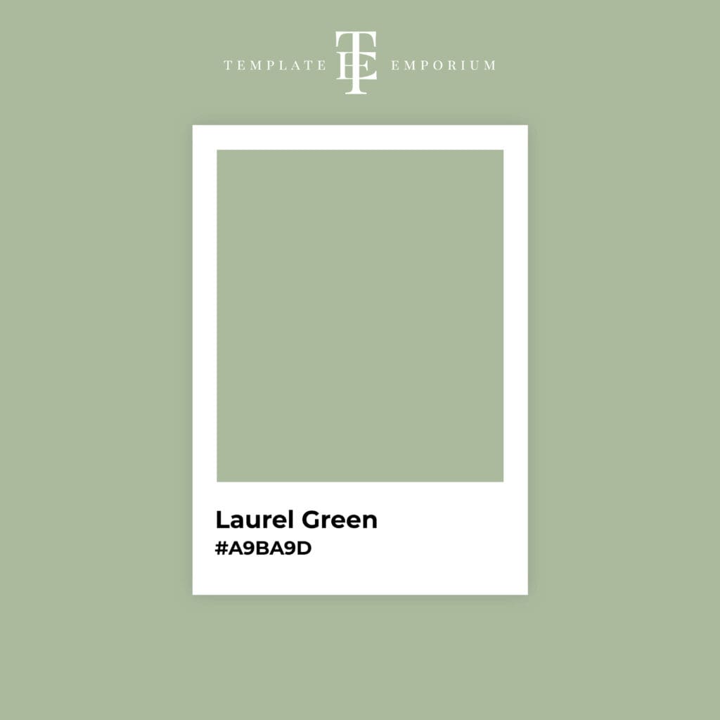 Perfect Green - Laurel Green - The Template Emporium