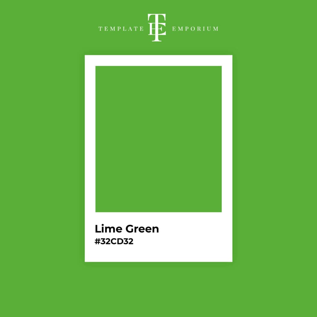 Perfect Green - Lime Green - The Template Emporium