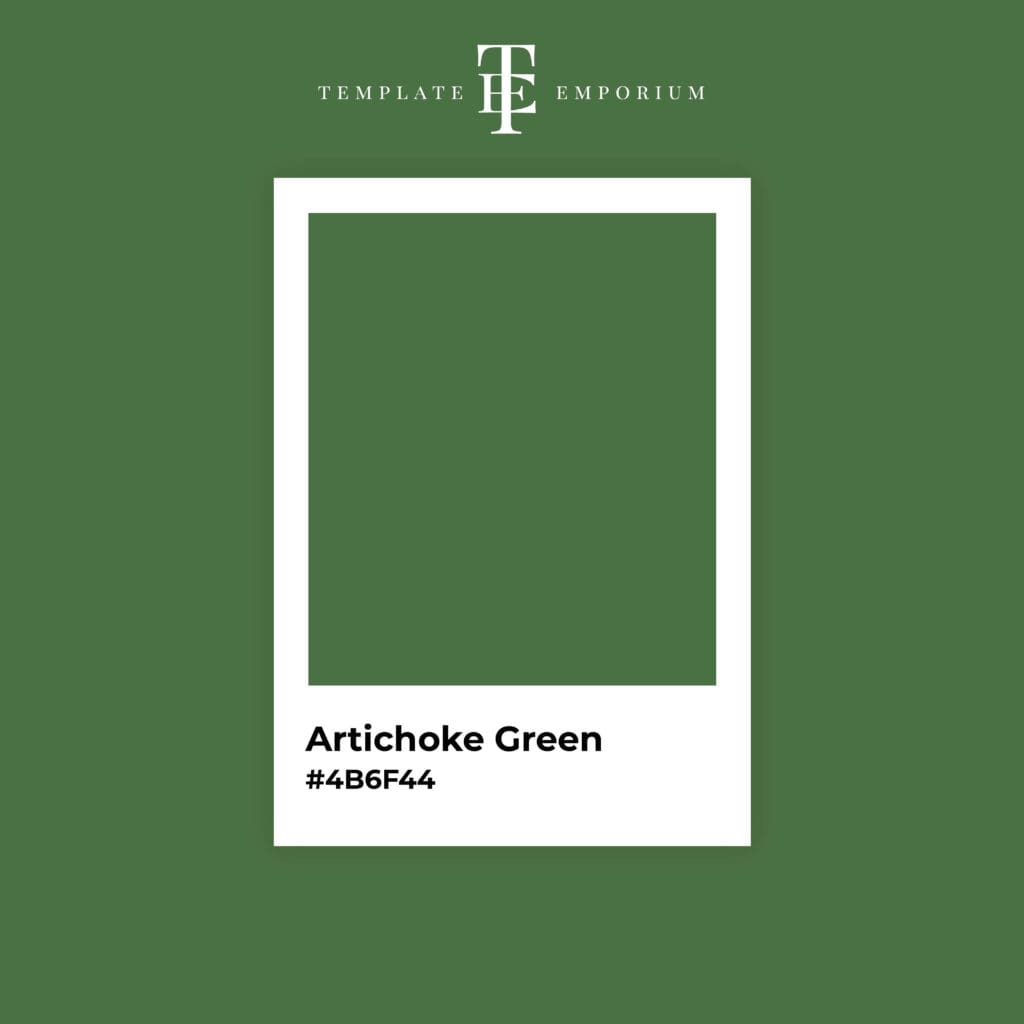 Perfect Green - Artichoke Green - The Template Emporium