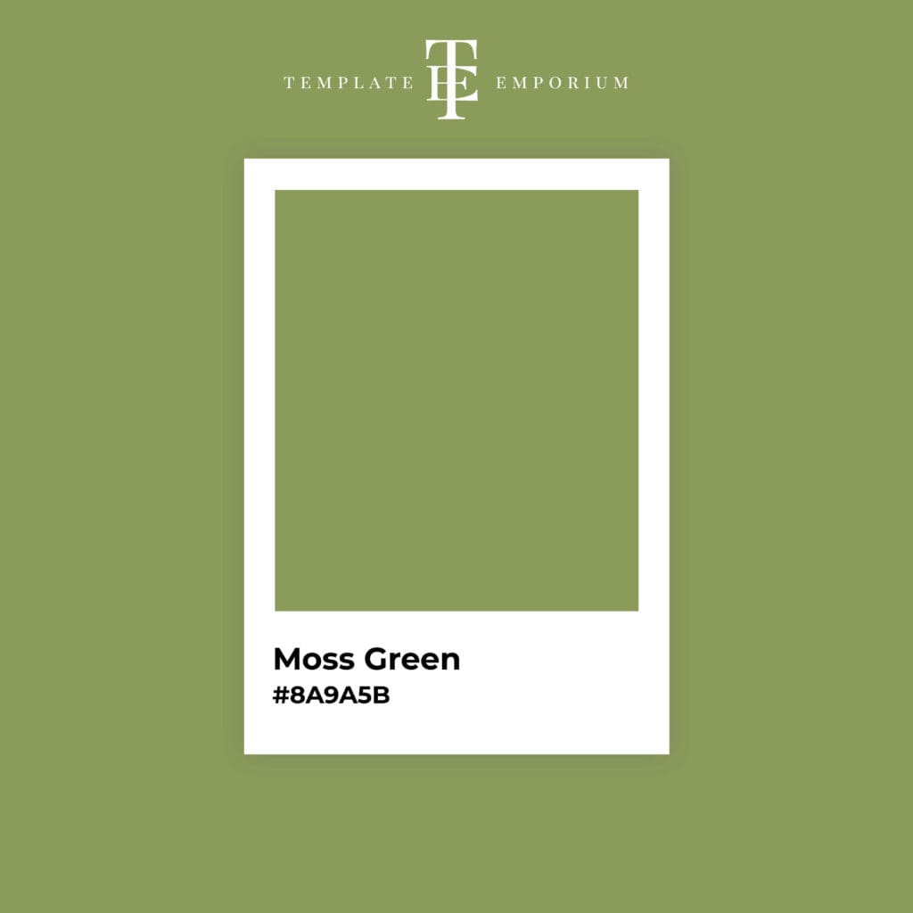 Perfect Green - Moss Green - The Template Emporium