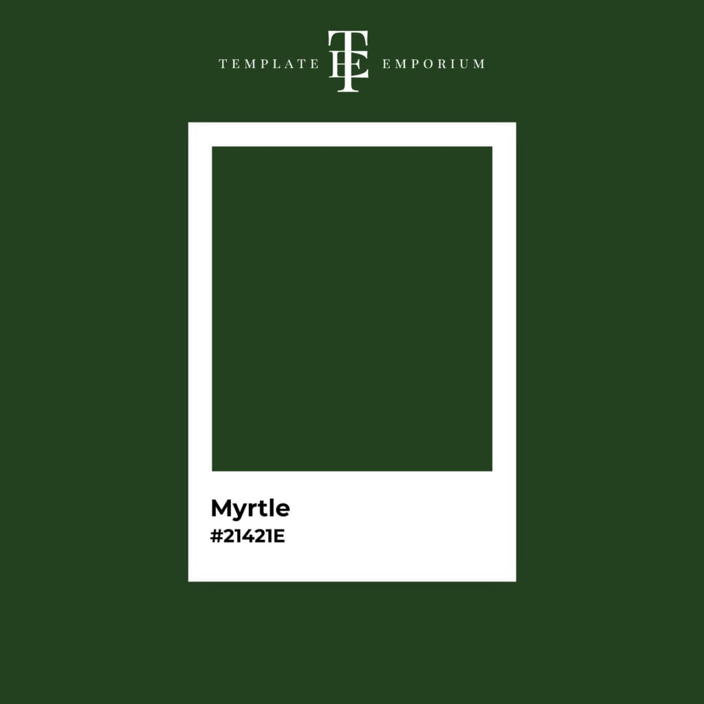 Perfect Green - Myrtle Green - The Template Emporium
